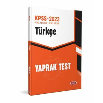 Data Kpss Türkçe Yaprak Test Komisyon