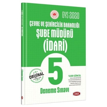 Data Yayınları 2020 Gys Çevre Ve Şehircilik Bakanlığı Idari Şube Müdürü 5 Deneme Sınavı Komisyon