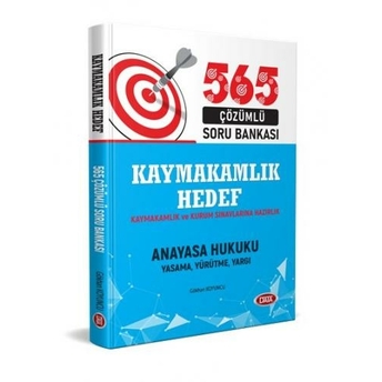 Data Yayınları 2020 Hedef Kaymakamlık Ve Kurum Sınavlarına Hazırlık Anayasa Hukuku 565 Çözümlü Soru Bankası Gökhan Koyuncu