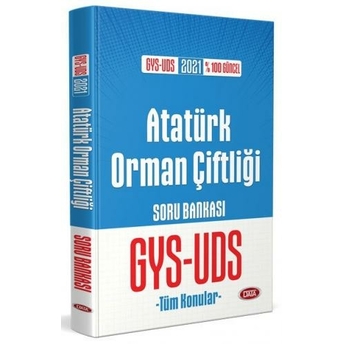 Data Yayınları 2021 Gys Uds Atatürk Orman Çiftliği Soru Bankası Görevde Yükselme Komisyon