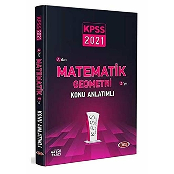 Data Yayınları 2021 Kpss Matematik Geometri Konu Anlatımlı