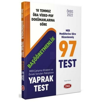 Data Yayınları 2022 Başöğretmen Yaprak Test Komisyon