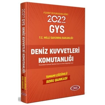 Data Yayınları 2022 Deniz Kuvvetleri Komutanlığı Personeli Görevde Yükselme Sınavı Tamamı Çözümlü Soru Bankası Komisyon