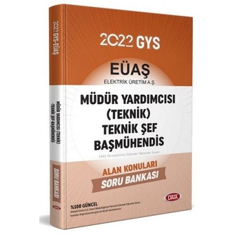 Data Yayınları 2022 Elektrik Üretim Aş (Eüaş) Gys Müdür Yardımcısı (Teknik) - Teknik Şef - Başmühendis Alan Konuları Soru Bankası Komisyon