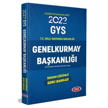 Data Yayınları 2022 Genelkurmay Başkanlığı Gys Tamamı Çözümlü Soru Bankası Komisyon