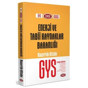 Data Yayınları 2022 Gys Enerji Ve Tabii Kaynaklar Bakanlığı Konu Anlatımlı Hazırlık Kitabı Komisyon