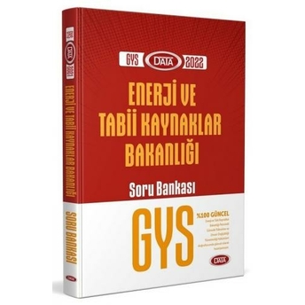 Data Yayınları 2022 Gys Enerji Ve Tabii Kaynaklar Bakanlığı Soru Bankası Komisyon