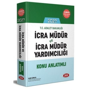 Data Yayınları 2022 Icra Müdür Ve Müdür Yardımcılığı Hazırlık Kitabı Komisyon