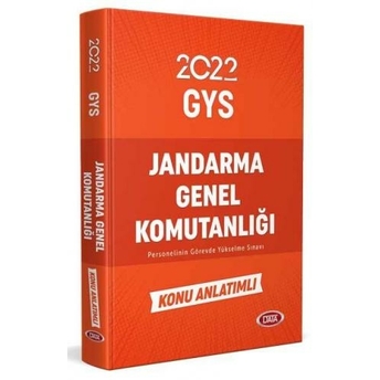 Data Yayınları 2022 Jandarma Genel Komutanlığı Personeli Gys Hazırlık Kitabı Komisyon