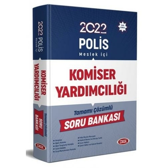 Data Yayınları 2022 Polis Meslek Içi Komiser Yardımcılığı Tamamı Çözümlü Soru Bankası Komisyon