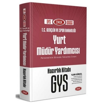 Data Yayınları 2022 T.c. Gençlik Ve Spor Bakanlığı Yurt Müdür Yardımcısı Gys Hazırlık Kitabı Komisyon