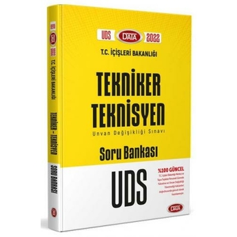 Data Yayınları 2022 T.c. Içişleri Bakanlığı Tekniker - Teknisyen Uds Soru Bankası Komisyon