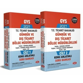 Data Yayınları 2022 Ticaret Bakanlığı Gümrük Ve Dış Ticaret Bölge Müdürlükleri Müdür - Müdür Yardımcısı - Şef Konu Anlatımlı Soru Bankası 1-2 Cilt Komisyon