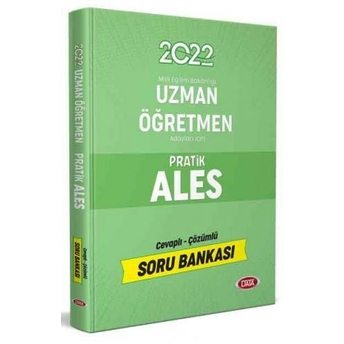 Data Yayınları 2022 Uzman Öğretmen Adayları Için Pratik Ales Cevaplı - Çözümlü Soru Bankası Komisyon