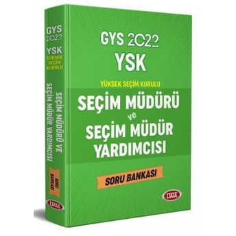 Data Yayınları 2022 Yüksek Seçim Kurulu (Ysk) Seçim Müdürü Soru Bankası Komisyon