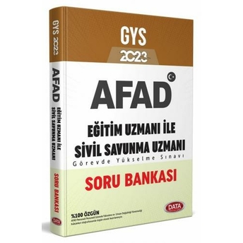 Data Yayınları 2023 Afad Eğitim Uzmanı Ile Sivil Savunma Uzmanı Gys Soru Bankası Komisyon