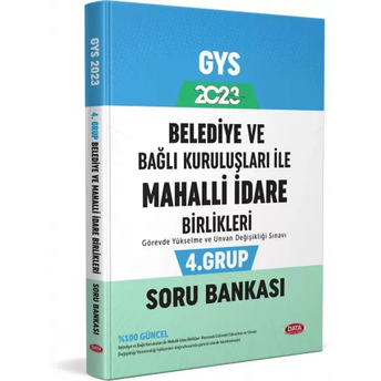 Data Yayınları 2023 Belediye Ve Bağlı Kuruluşları Ile Mahalli Idare Birlikleri 4. Grup Soru Bankası Komisyon