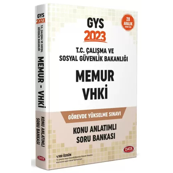 Data Yayınları 2023 Çalışma Ve Sosyal Güvenlik Bakanlığı Gys Memur Ve Vhki Konu Anlatımlı Soru Bankası Komisyon