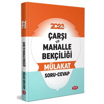 Data Yayınları 2023 Çarşı Ve Mahalle Bekçiliği Mülakat Soru Cevap Komisyon