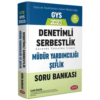 Data Yayınları 2023 Ceza Ve Tevkifevleri Denetimli Serbestlik Müdür Yardımcılığı Ve Şeflik Gys Soru Bankası Komisyon