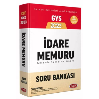 Data Yayınları 2023 Ceza Ve Tevkifevleri Idare Memuru Gys Soru Bankası Komisyon