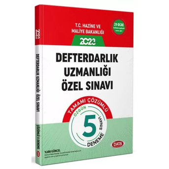 Data Yayınları 2023 Defterdarlık Uzmanlığı Sınavı Tamamı Çözümlü 5 Deneme Sınavı Komisyon