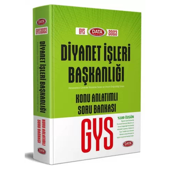 Data Yayınları 2023 Diyanet Işleri Başkanlığı Gys Konu Anlatımlı Soru Bankası Komisyon