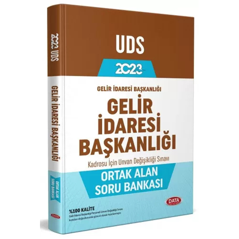 Data Yayınları 2023 Gelir Idaresi Başkanlığı Uds Ortak Alan Soru Bankası Komisyon