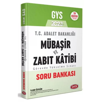 Data Yayınları 2023 Gys Adalet Bakanlığı Mübaşir Ve Zabıt Katibi Soru Bankası Komisyon