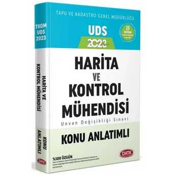 Data Yayınları 2023 Gyud Harita-Kontrol-Tekniker Unvanları Ve Kadastro Müdür Yardımcısı Hazırlık Kitabi Komisyon