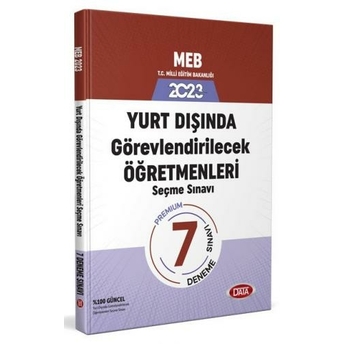 Data Yayınları 2023 Meb Yurt Dışında Görevlendirilecek Öğretmenleri Seçme Sınavı 7 Deneme Sınavı Komisyon