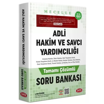 Data Yayınları 2023 Mecelle Adli Hakim Yardımcılığı Çözümlü Soru Bankası Komisyon