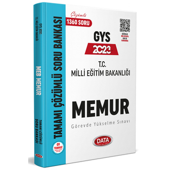 Data Yayınları 2023 Milli Eğitim Bakanlığı Memur Tamamı Çözümlü Gys Soru Bankası Komisyon