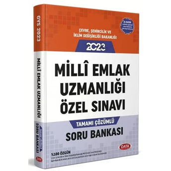 Data Yayınları 2023 Milli Emlak Uzmanlığı Özel Sınavı Tamamı Çözümlü Soru Bankası Komisyon