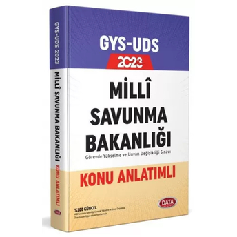 Data Yayınları 2023 Milli Savunma Bakanlığı Gys Konu Anlatımlı Komisyon