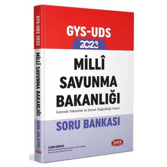 Data Yayınları 2023 Milli Savunma Bakanlığı Gys Soru Bankası Komisyon