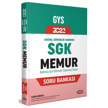 Data Yayınları 2023 Sgk Memur Gys Soru Bankası Komisyon