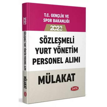 Data Yayınları 2023 T.c. Gençlik Ve Spor Bakanlığı Sözleşmeli Yurt Yönetim Personel Alımı Mülakat Komisyon