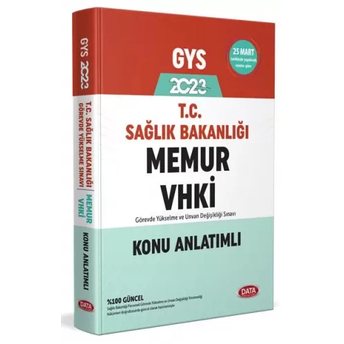 Data Yayınları 2023 T.c. Sağlık Bakanlığı Memur Vhki Konu Anlatımlı Komisyon