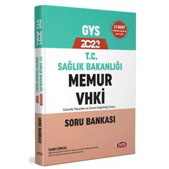 Data Yayınları 2023 T.c. Sağlık Bakanlığı Memur Vhki Soru Bankası Komisyon