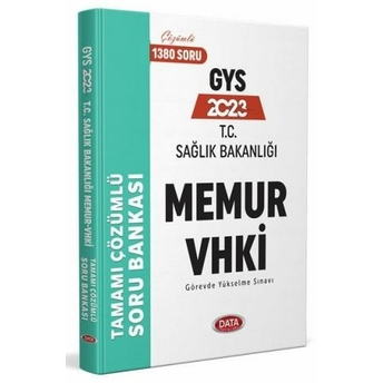 Data Yayınları 2023 T.c. Sağlık Bakanlığı Memur Vhki Tamamı Çözümlü Soru Bankası Komisyon