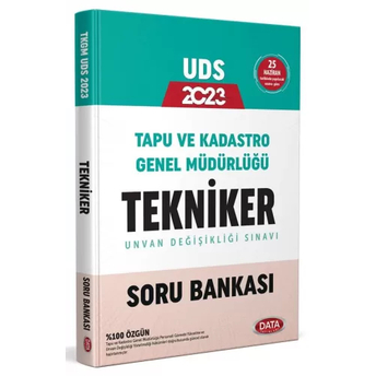 Data Yayınları 2023 Tapu Ve Kadastro Genel Müdürlüğü Uds Tekniker Soru Bankası Komisyon