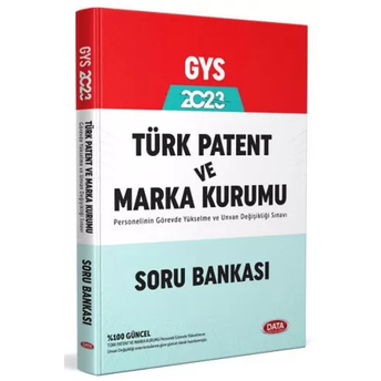 Data Yayınları 2023 Türk Patent Ve Marka Kurumu Gys Soru Bankası Komisyon