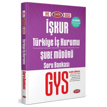 Data Yayınları 2023 Türkiye Iş Kurumu Işkur Şube Müdürü Gys Soru Bankası Komisyon