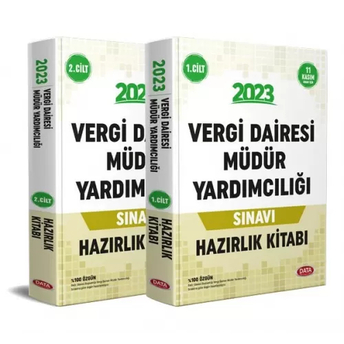 Data Yayınları 2023 Vergi Dairesi Müdür Yardımcılığı Sınavı Hazırlık Kitabı Komisyon