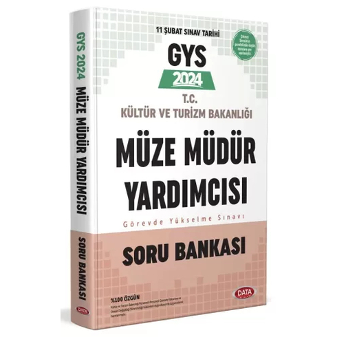 Data Yayınları 2024 Gys T.c Kültür Ve Turizm Bakanlığı Müze Müdür Yardımcısı Soru Bankası Komisyon