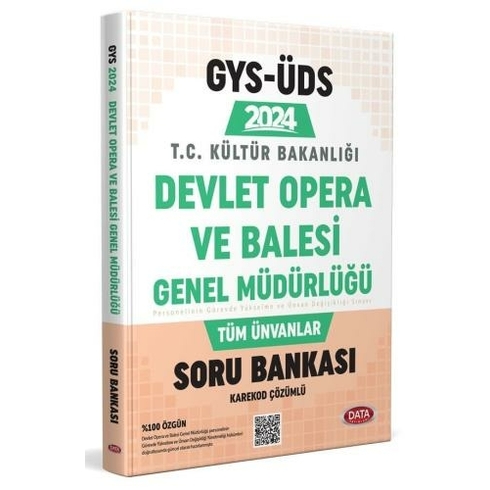 Data Yayınları 2024 Gys Üds Devlet Opera Ve Bale Genel Müdürlüğü Soru Bankası Komisyon