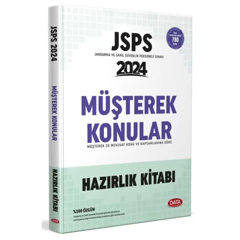 Data Yayınları 2024 Jsps Müşterek Konular Hazırlık Kitabı Komisyon