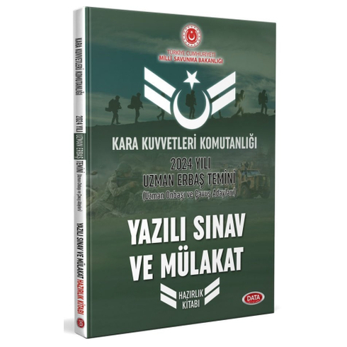 Data Yayınları 2024 Kara Kuvvetleri Komutanlığı Uzman Erbaş Temini Yazılı Sınav Ve Mülakat Konu Anlatımlı Hazırlık Kitabı Komisyon