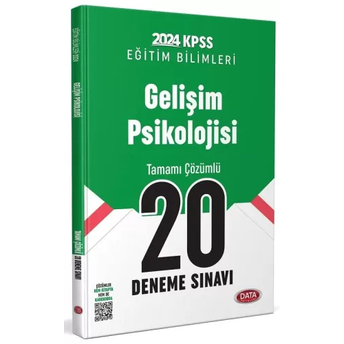 Data Yayınları 2024 Kpss Eğitim Bilimleri Gelişim Psikolojisi 20 Deneme Çözümlü Komisyon